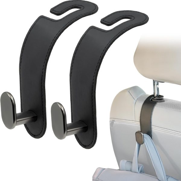 Car Headrest Hook Set, Vehicle Accessories, 2-Pack